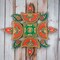 Acrylic Rangoli Set Indian Traditional Handmade Reusable Rangoli Diwali Navratri Home Temple Decor Floor Table Decoration - Deepawali Wedding Housewarming Gift Pack of 1 (12 Inches)